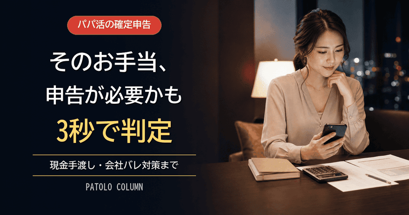 パパ活の確定申告ガイド｜いくらから必要？やり方とバレ対策