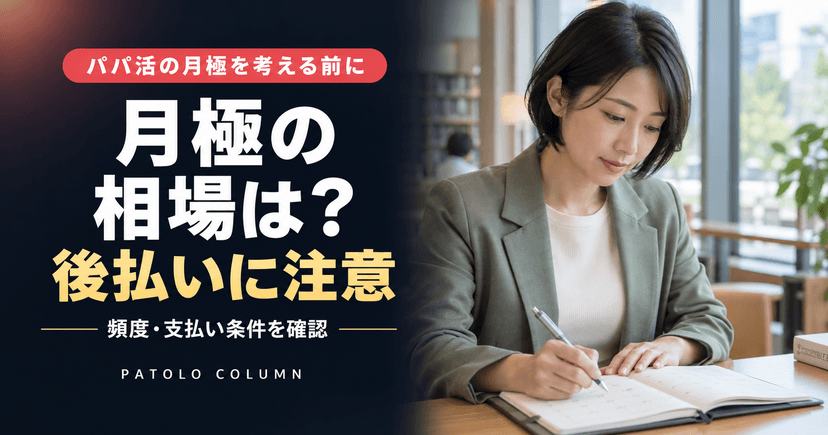 パパ活の月極の相場は？後払い詐欺の手口と安全な頻度を解説