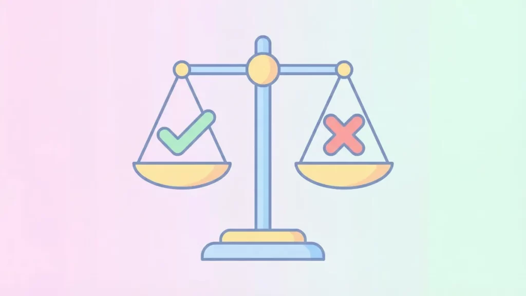 天秤のイラスト