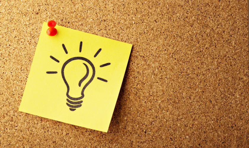 パパ活を副業にする際の注意点と対策の画像(電球マーク)