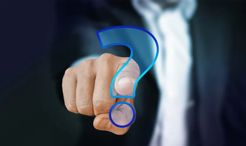 はてなマークの写った写真
挿入ページ