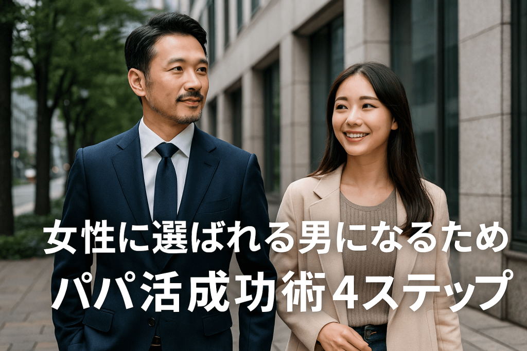 女性に選ばれる男になるためのパパ活成功術4ステップ