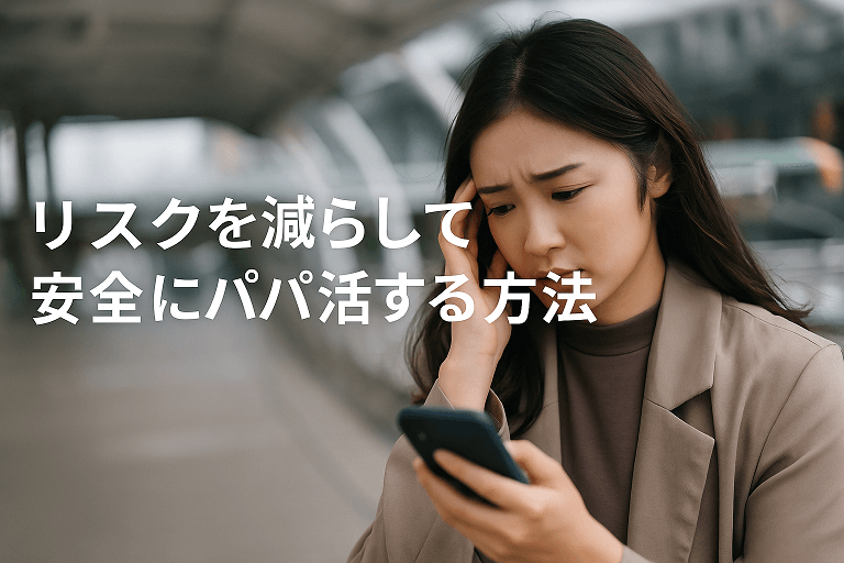 リスクを減らして安全にパパ活する方法