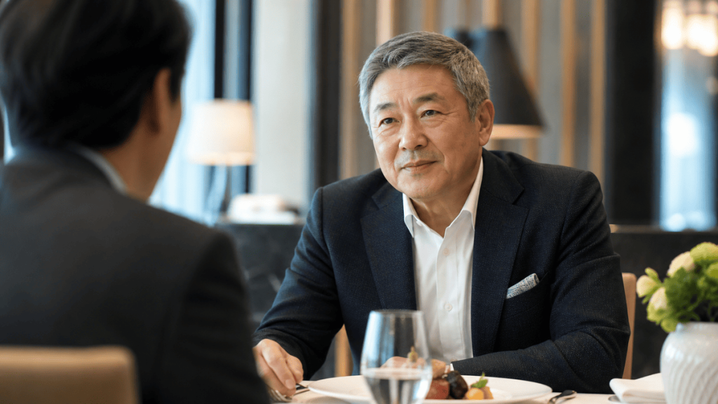 食事のみのパパ活で会ってくれる紳士的な男性のイメージ