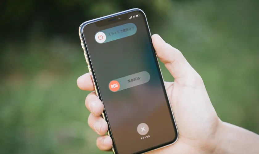 スマートフォンの緊急SOSの画像