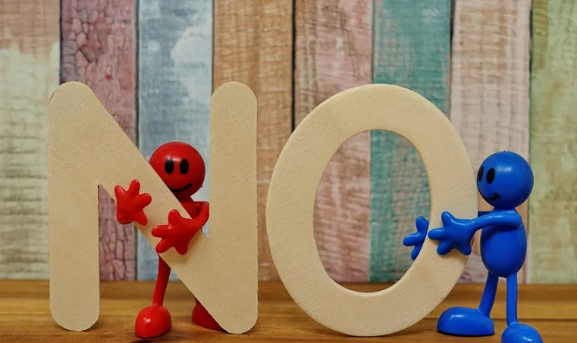 並べられたNOの文字