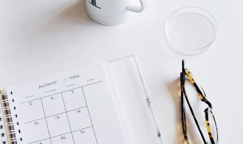 スケジュール帳の画像