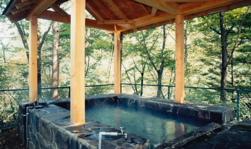 露天風呂の画像