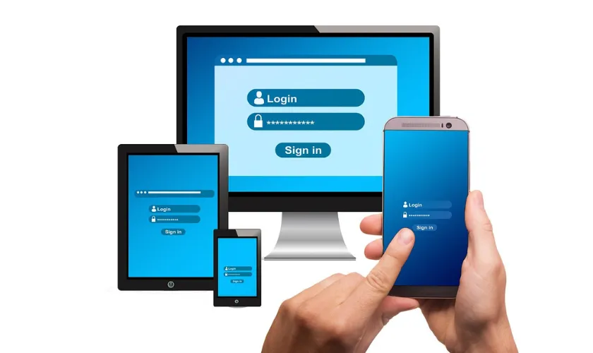 ログインページの画面