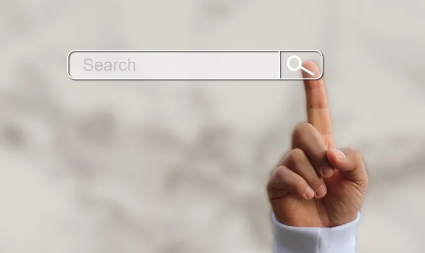 検索ウィンドウの画面