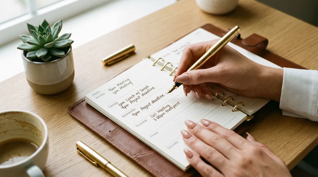 30代パパ活の稼ぐコツとスケジュール管理のイメージ