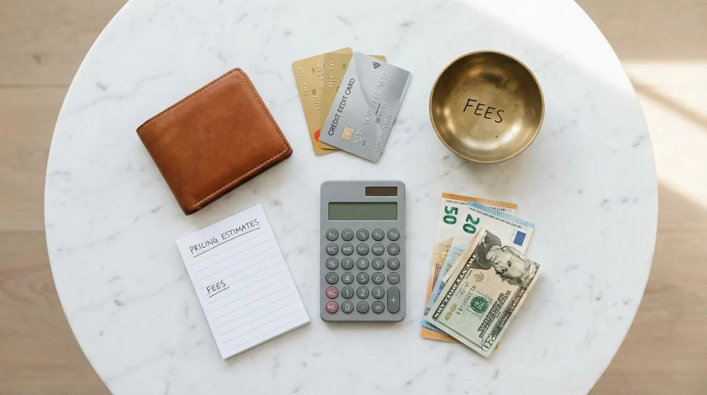 交際クラブの入会金・セッティング料・お手当の料金相場イメージ