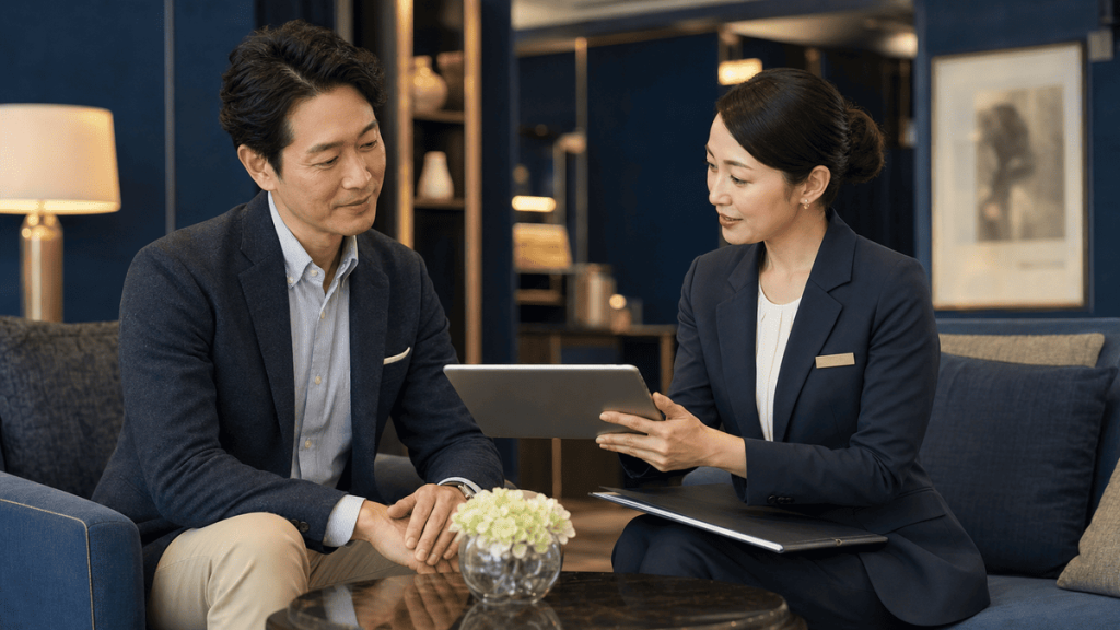 条件を事前に確認できるパパ活サービスのイメージ